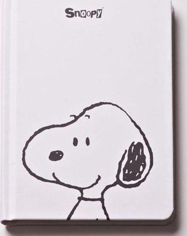 Can Dükkan Snoopy Kafa Ciltli Sert Kapak Defter - Image 1