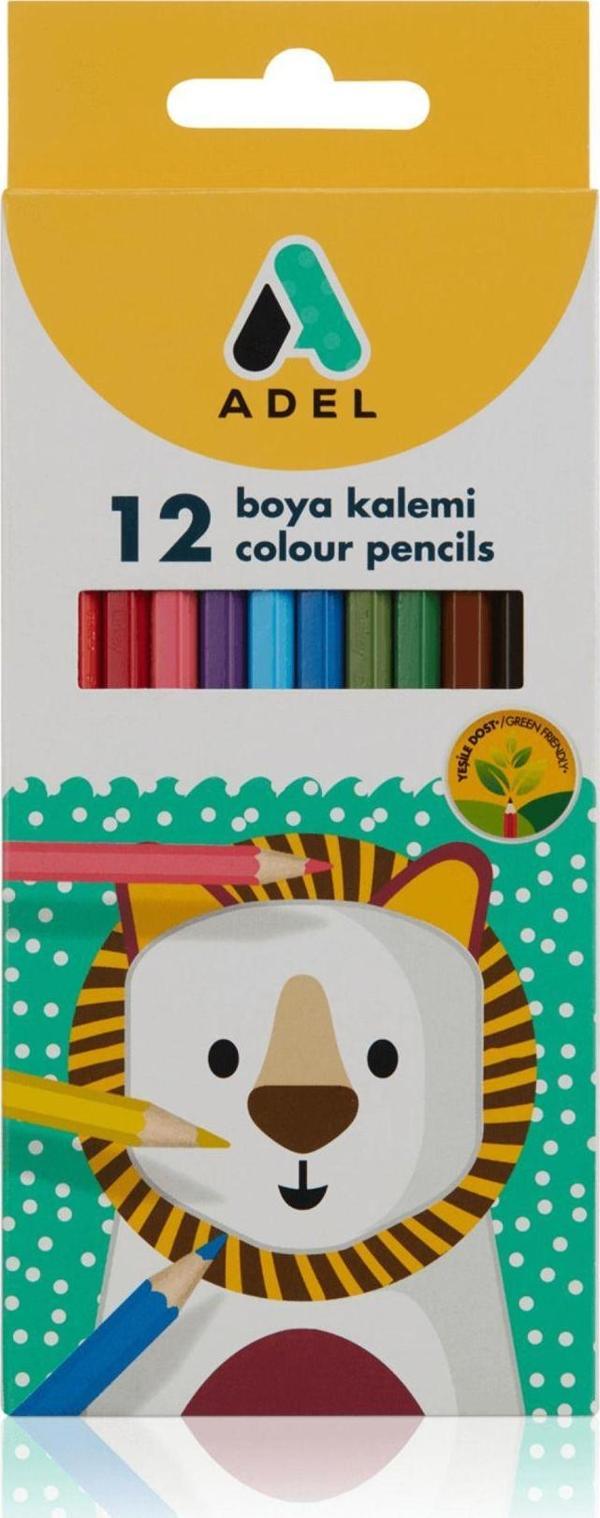 ADEL 12Lİ KURU BOYA TAM BOY - Image 1