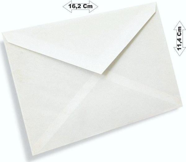 Zarf 100'lü 114x162 Ebat Mektup Zarfı Para Zarfı Davetiye Zarfı - Image 1