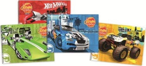 GIPTA 35*50 SİPRALLİ RESİM DEFTERİ HOTWHEELS - Image 1
