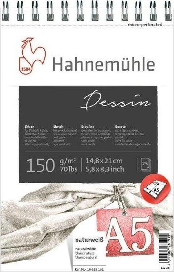 Hahnemühle Dessin A5 Eskiz Blok 25 Yaprak - Image 1
