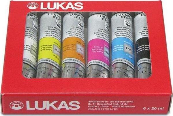 Lukas Studio 6x20 ml Akrilik Boya Seti - Image 1