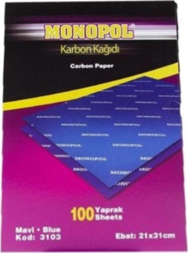 Karbon Kağıdı Mavi 21x31cm 10'lu Pkt - Image 1