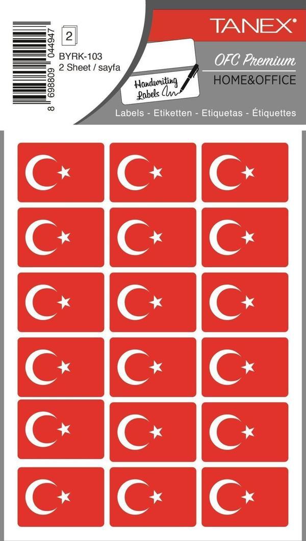 103 TÜRK BAYRAĞI STİCKER KARE - Image 1