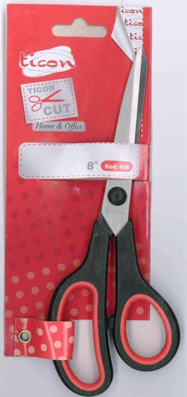 BÜRO MAKASI 8 NO KIRMIZI SİYAH - Image 1
