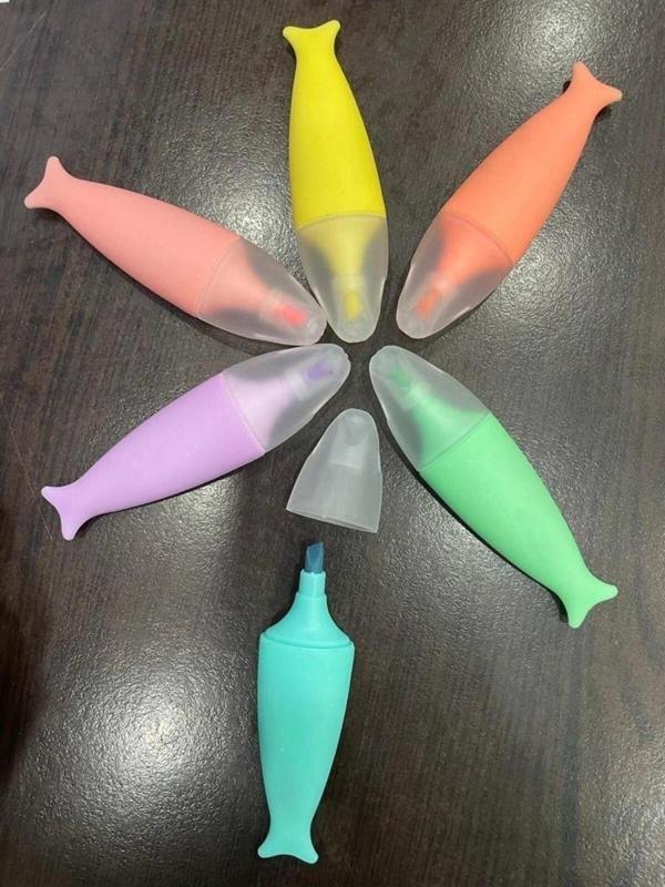 RUBENİS 3 LÜ  BALIK ŞEKİLLİ MİNİ FOSFORLU KALEM - Image 1