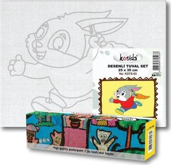 Kosida Kaplumbağa Desenli Tuval Seti No:02 - Image 1