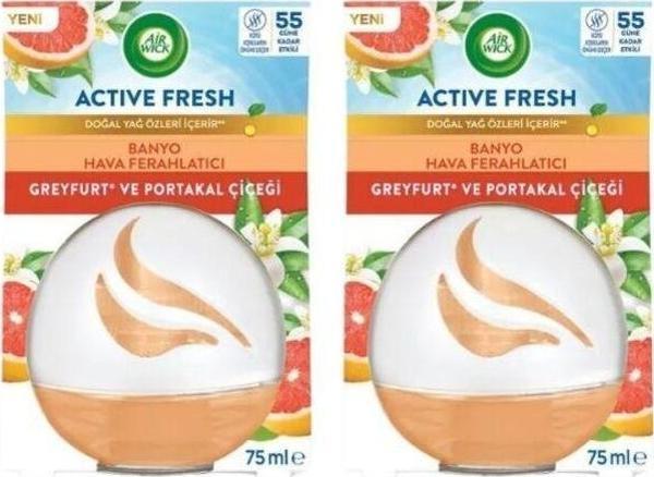 Air Wick Airwick Decosphere Hava Tazeleyeci Greyfurt Ve Portakal Çiçeği 75 Ml X 2 Adet - Image 1