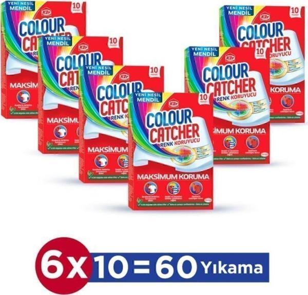 K2R Renk Koruyucu Mendil 6 X 10'Lu Paket (60 Yıkama) - Image 1