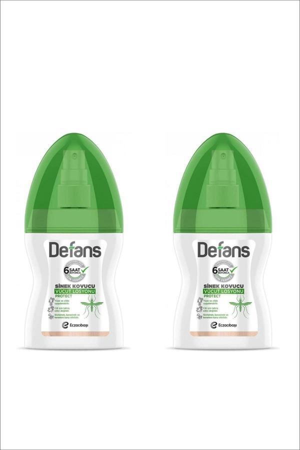 Defans 2'Li Protect 6 Saat Etkili Bitki Özlü Sinek Sivrisinek Karasinek Kene Kovucu Vücut Losyonu 100 Ml - Image 1