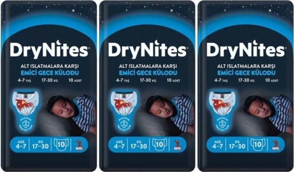 Huggies Drynites Erkek Emici Gece Külodu 4-7 Yaş 30 Adet - Image 1