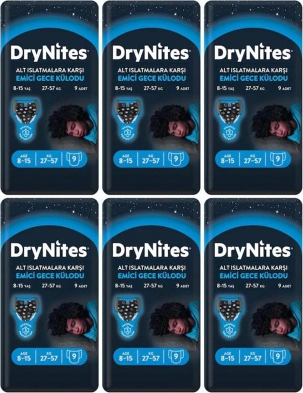 Huggies Drynites Erkek Emici Gece Külodu 8-15 Yaş 54 Adet - Image 1