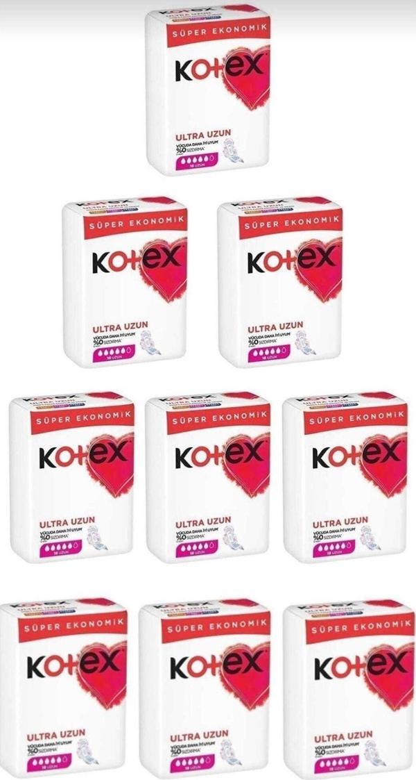 Kotex Ultra Quadro Süper Uzun 18Li 9 Paket - Image 1