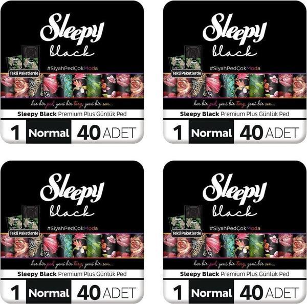 Sleepy Black Premium Günlük Ped 40Lıx4Pk 160 Adet - Image 1