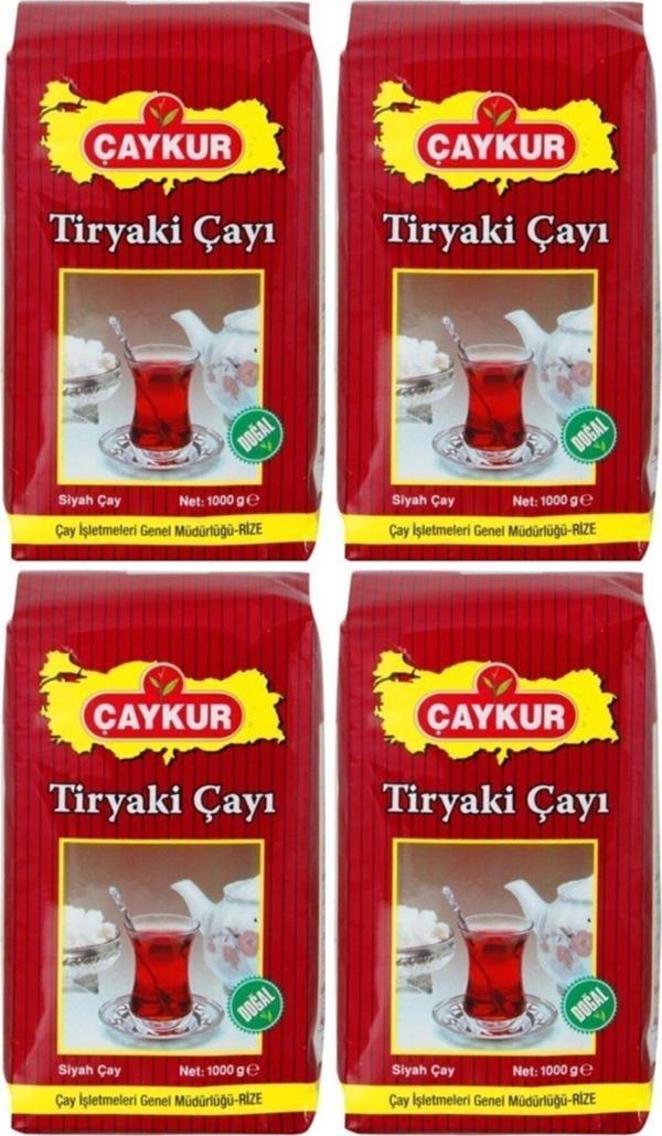 Çaykur Tiryaki Siyah Dökme Çay 1 Kg 4 Adet - Image 1