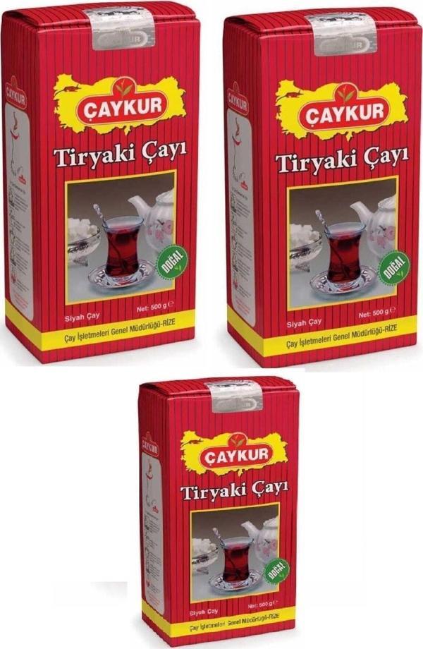 Çaykur Tiryaki Siyah Dökme Çay 500 Gr 3 Lu Avantaj Paket - Image 1