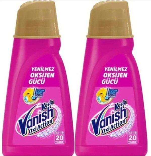 Vanish Kosla Oxiaction Gold Çamaşır Sıvı Leke Çıkarıcı 1 Lt 2 Adet - Image 1