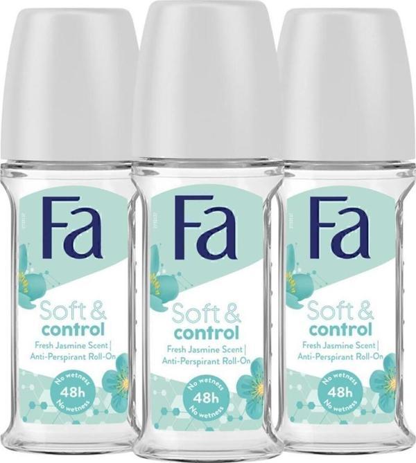 Fa Soft&Control Roll-On X 3 Adet - Image 1
