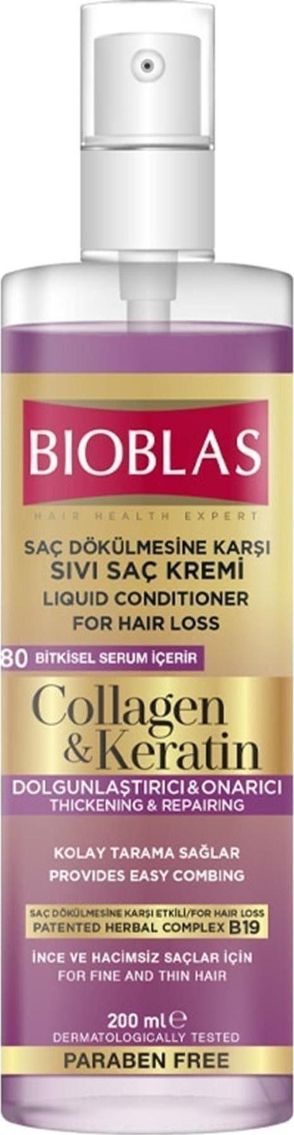 Bioblas Marka: Kolajen & Keratin Sıvı Saç Kremi 200 Ml Kategori: Saç Kremi - Image 1