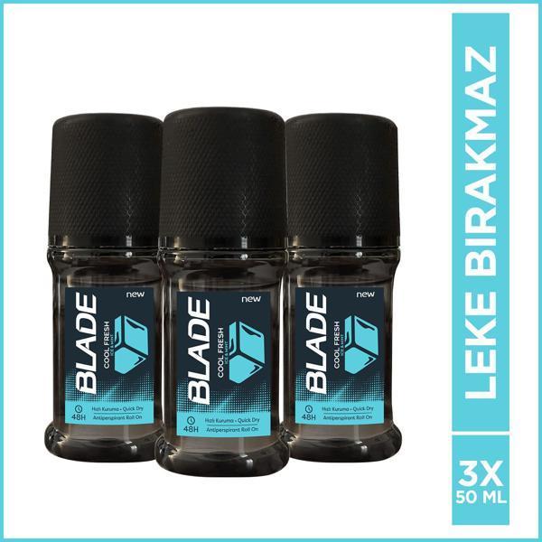 Blade Cool Fresh Erkek Roll On 3X50 Ml - Image 1