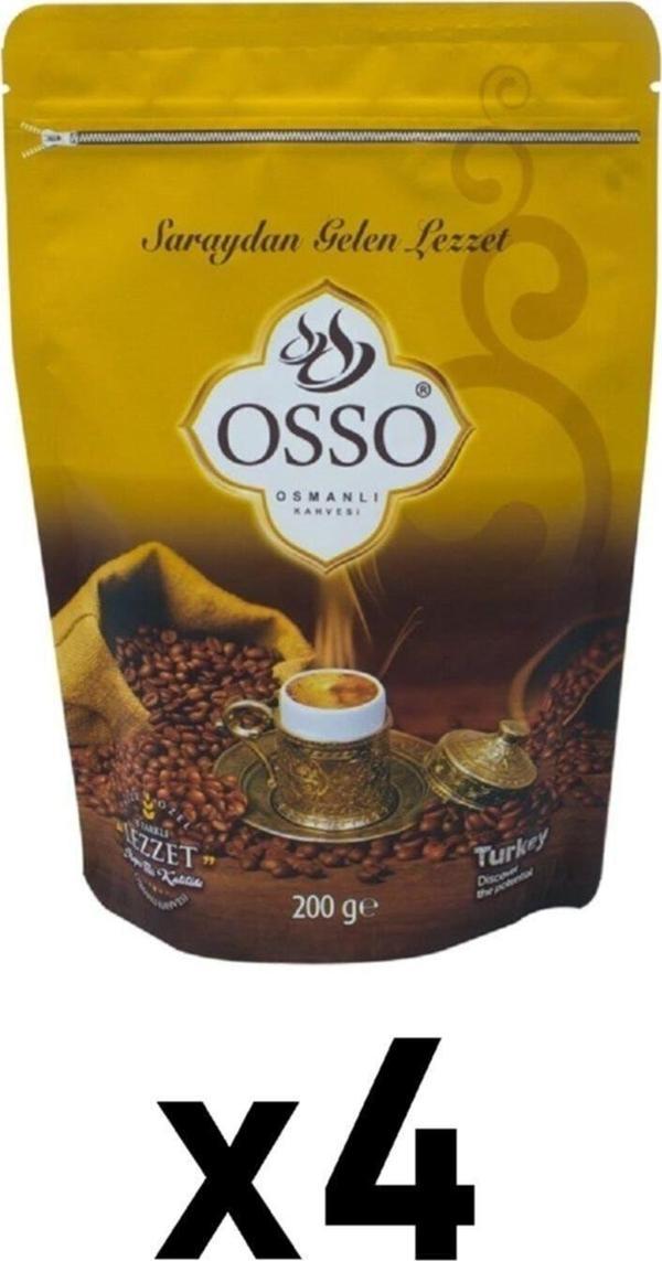 Osso Osmanlı Kahvesi 8 Karışımlı 4'Lü Set 200 Gr - Image 1