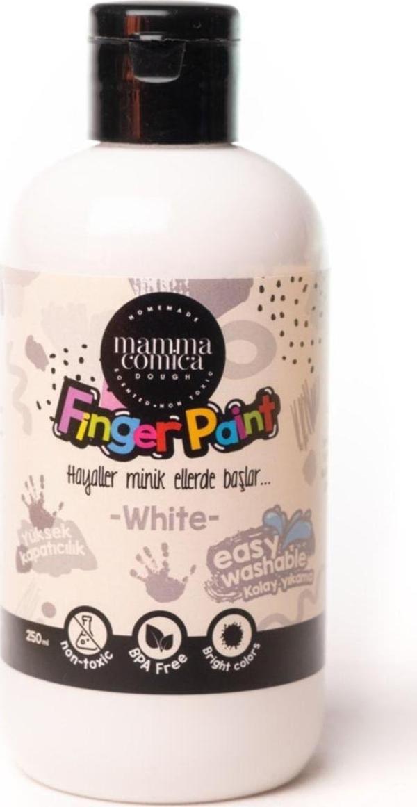 Beyaz Yıkanabilir Parmak Boya 250ml - Image 1