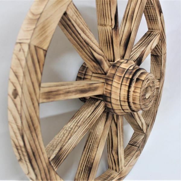 Otantik Çarşı Ahşap At Arabası Tekeri 60 cm. - Image 1