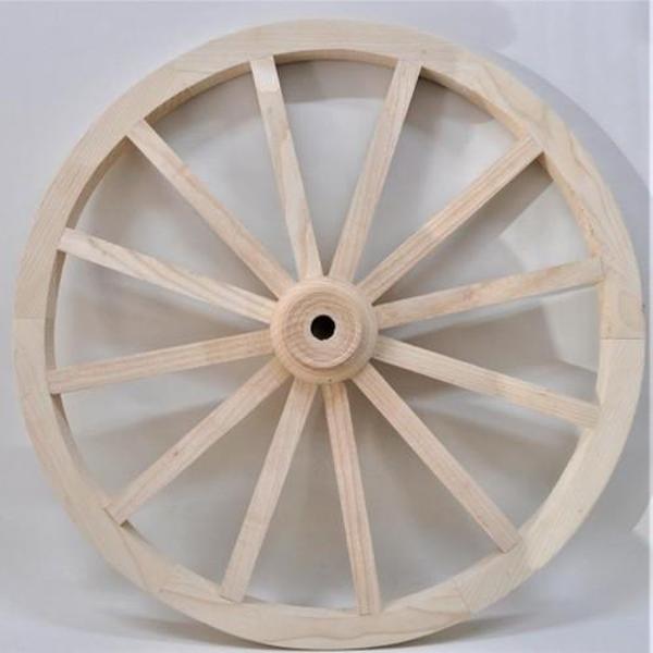 Otantik Çarşı Ahşap At Arabası Tekeri 80 cm. Duvar Dekoru - Image 1