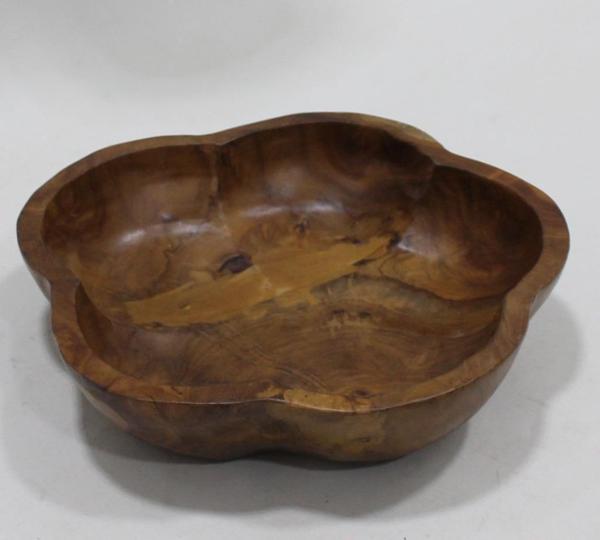 Otantik Çarşı Ahşap Kase Teak Ağacından - Image 1