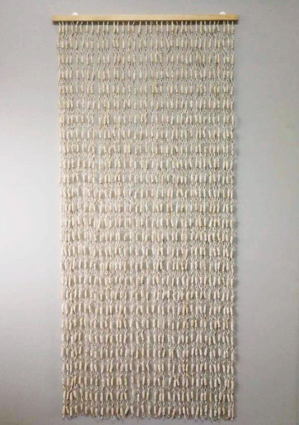 Sever  Hasır Kapı Perdesi Halat Örgülü  90x190 cm. 27 Sıra - Image 1
