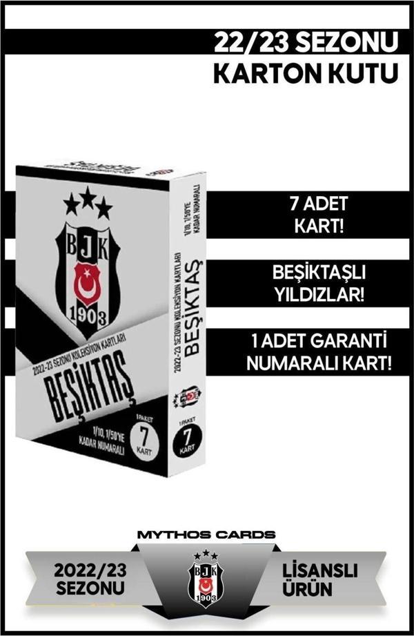 Mythos Cards Beşiktaş 2022-2023 Sezonu Resmi Lisanslı Oyuncu Kartları - Futbolcu Kartları - Image 1