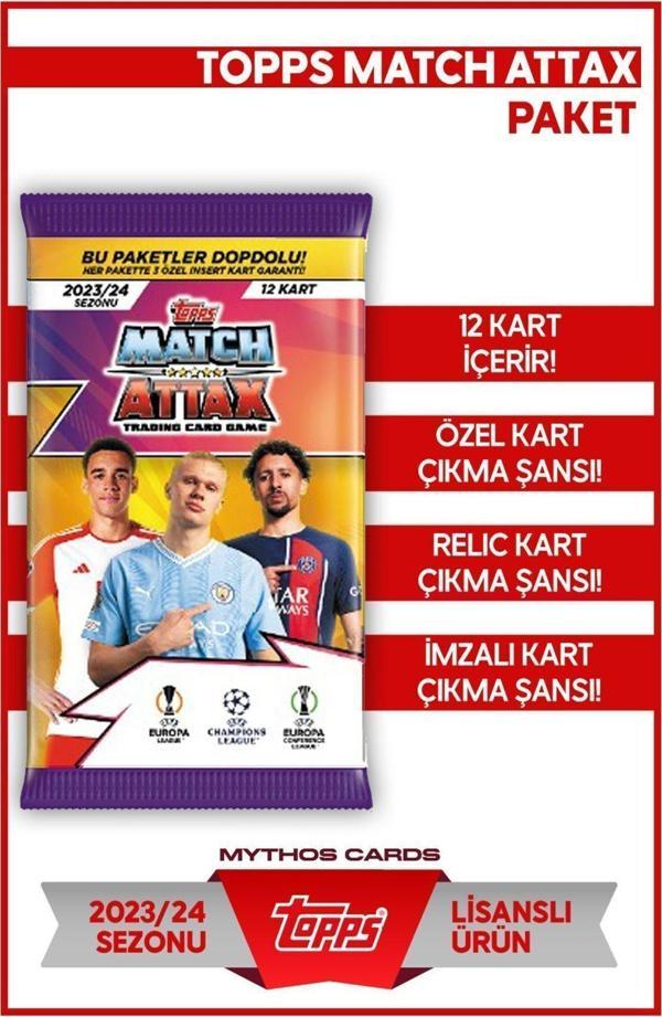 Topps Şampiyonlar Ligi Match Attax 2023-2024 - Paket Futbolcu Kartları - Image 1