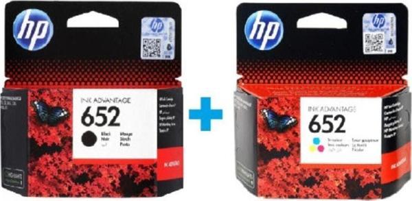 Hp 652 Siyah F6V25Ae + 652 Renkli F6V24Ae Orijinal Kartuş Seti - Image 1