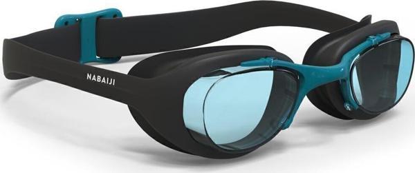Decathlon Yüzücü Gözlüğü - Standart Boy - Siyah/Mavi - Şeffaf Camlar - Xbase - Image 1