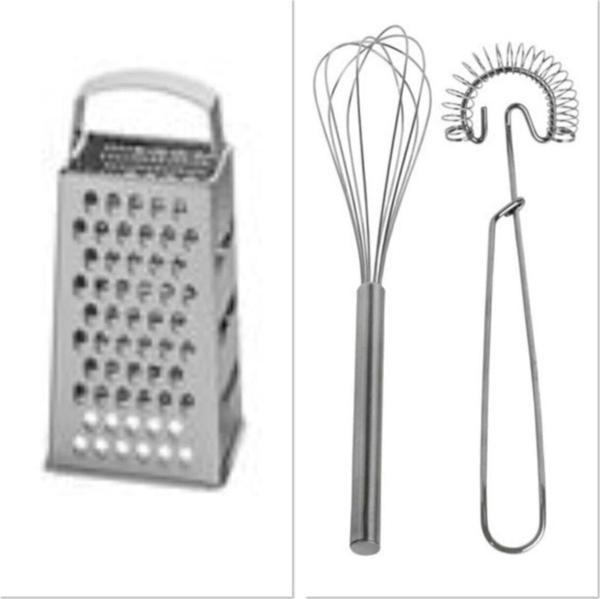 IKEA 2 Parça Çelik Rende + 2 Li Çırpıçı Çelik - Image 1