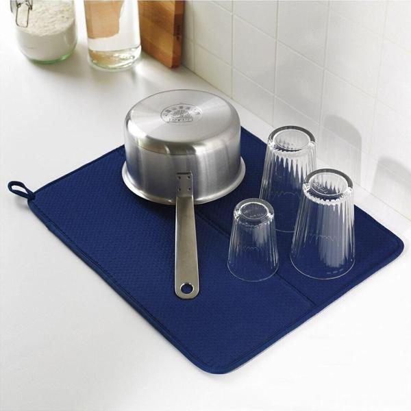 IKEA Bulaşık Kurutma Örtüsü Koyu Mavi - Image 1