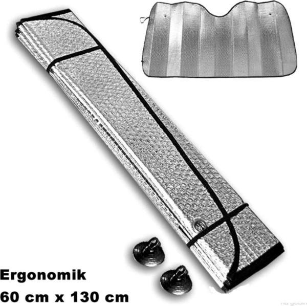 Point Oto Ön Cam Güneşlik Metalize Normal Boy Gümüş 60 X 130 Cm - Image 1