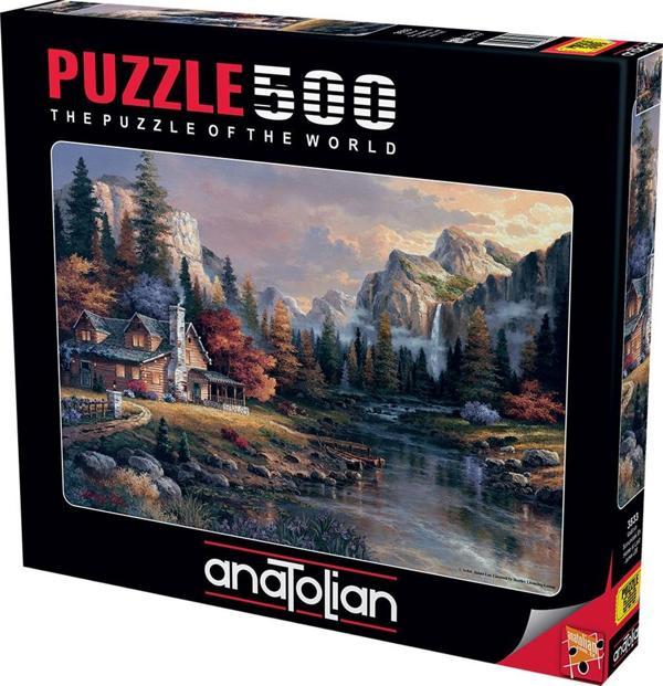 Anatolian 500 Parçalık Puzzle - Vadinin Sonundaki Ev 3533 - Image 1
