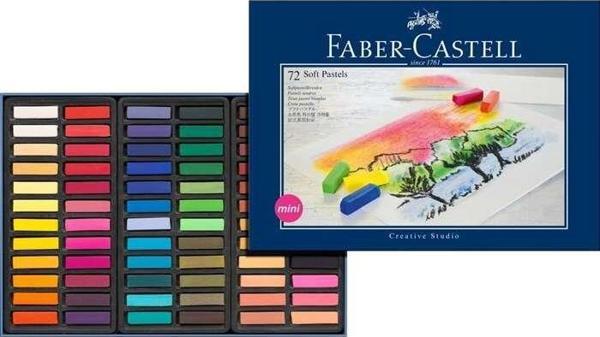 Faber-Castell Creative Studio Toz Pastel Boya Yarım Boy 72 Renk - Image 1