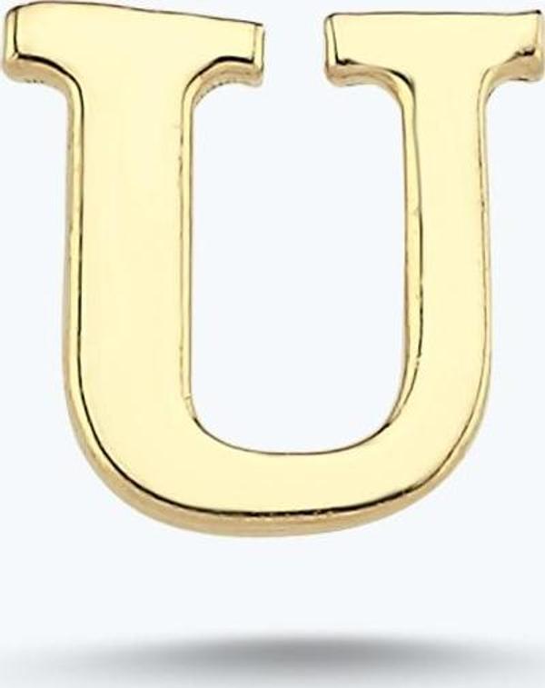Altın U Harfi Küpe - Image 1