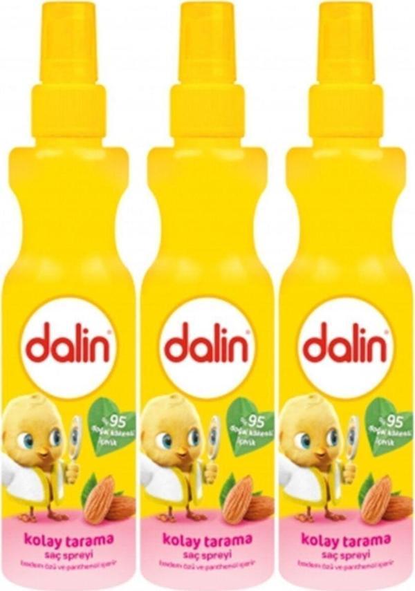 Dalin Kolay Tarama Spreyi Badem Yağı Özlü 200 Ml X 3 Adet - Image 1