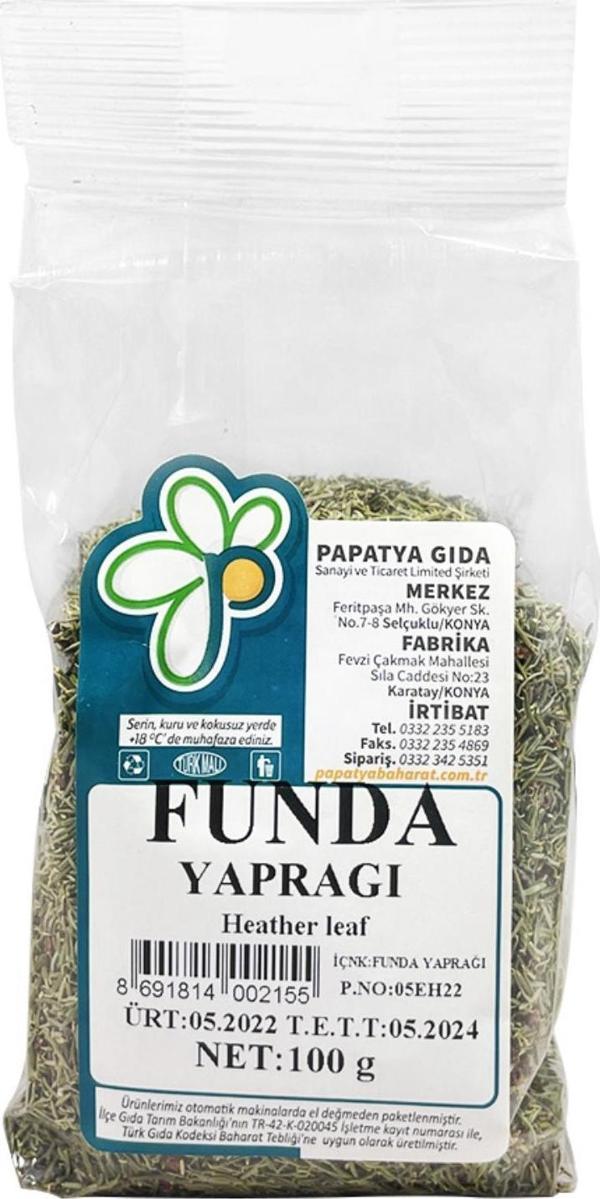 Papatya Gıda Funda Yaprağı 100 g ℮ - Image 1