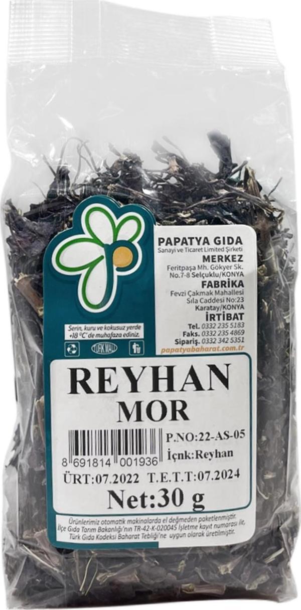 Papatya Gıda Mor Reyhan 30 g ℮ - Image 1