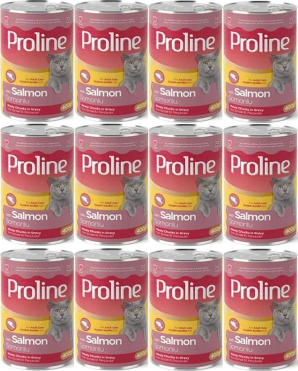 Proline Somonlu Yetişkin Kedi Konservesi 400 Gr*12 Adet - Image 1