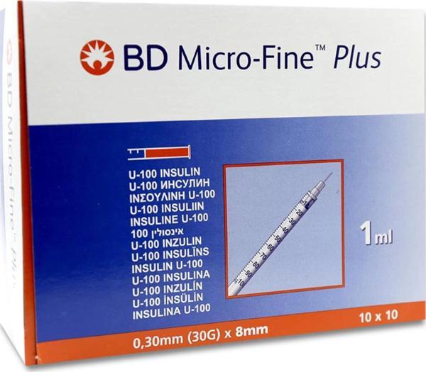 BD 1 ML İnsülin Enjektörü 100 adet - 1 Kutu - Image 1
