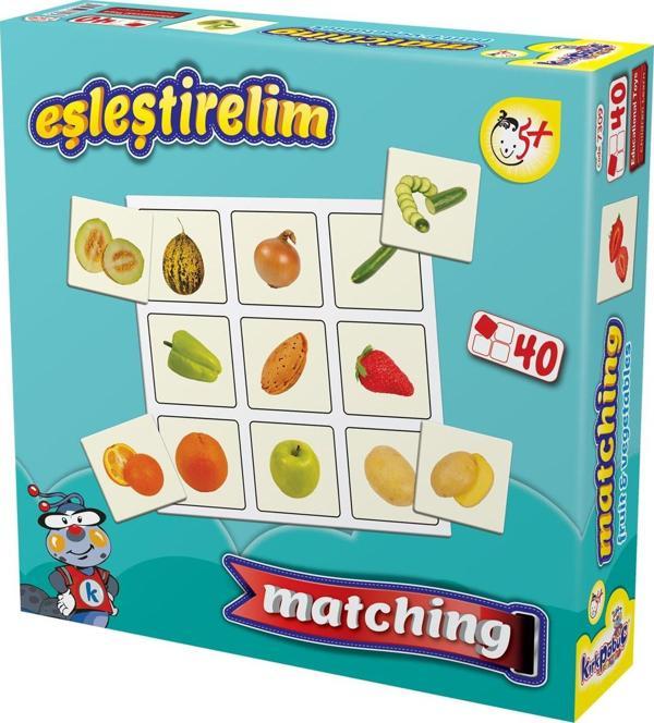 Kırkpabuç Eşleştirelim Meyveler Sebzeler - 40 Parça 7309 - Image 1