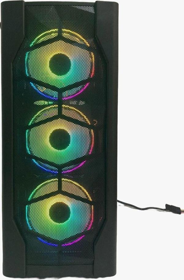 Gameforce Cold Halo 4*120Mm Rgb Kont.Ve Kumandalı Oyuncu Bilgisayar Kasası - Image 1