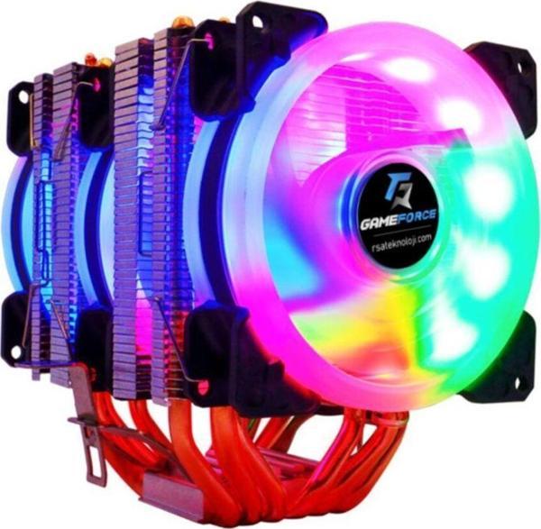 Gameforce Copper 6 Intel/Amd Uyumlu Cpu Soğutucu Işlemci Fanı 160Tdp - Image 1