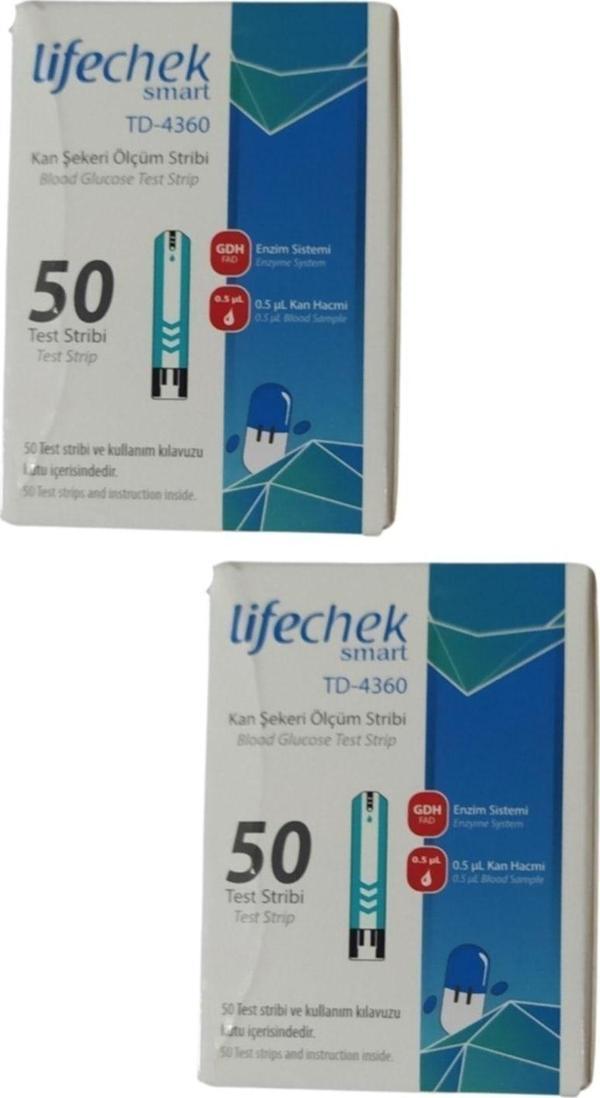 Lifechek Smart TD-4360 Kan Şekeri Ölçüm Stribi 50 Adet 2 Adet - Image 1