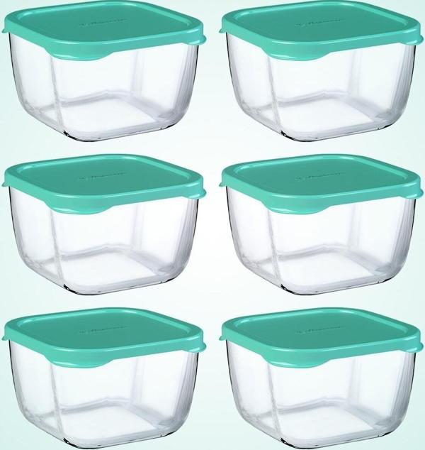 Paşabahçe snowbox 6 lı cam saklama kabı - çok amaçlı saklama kabı - Image 1